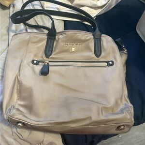 Michael Kors Beige and Black Tote Bag